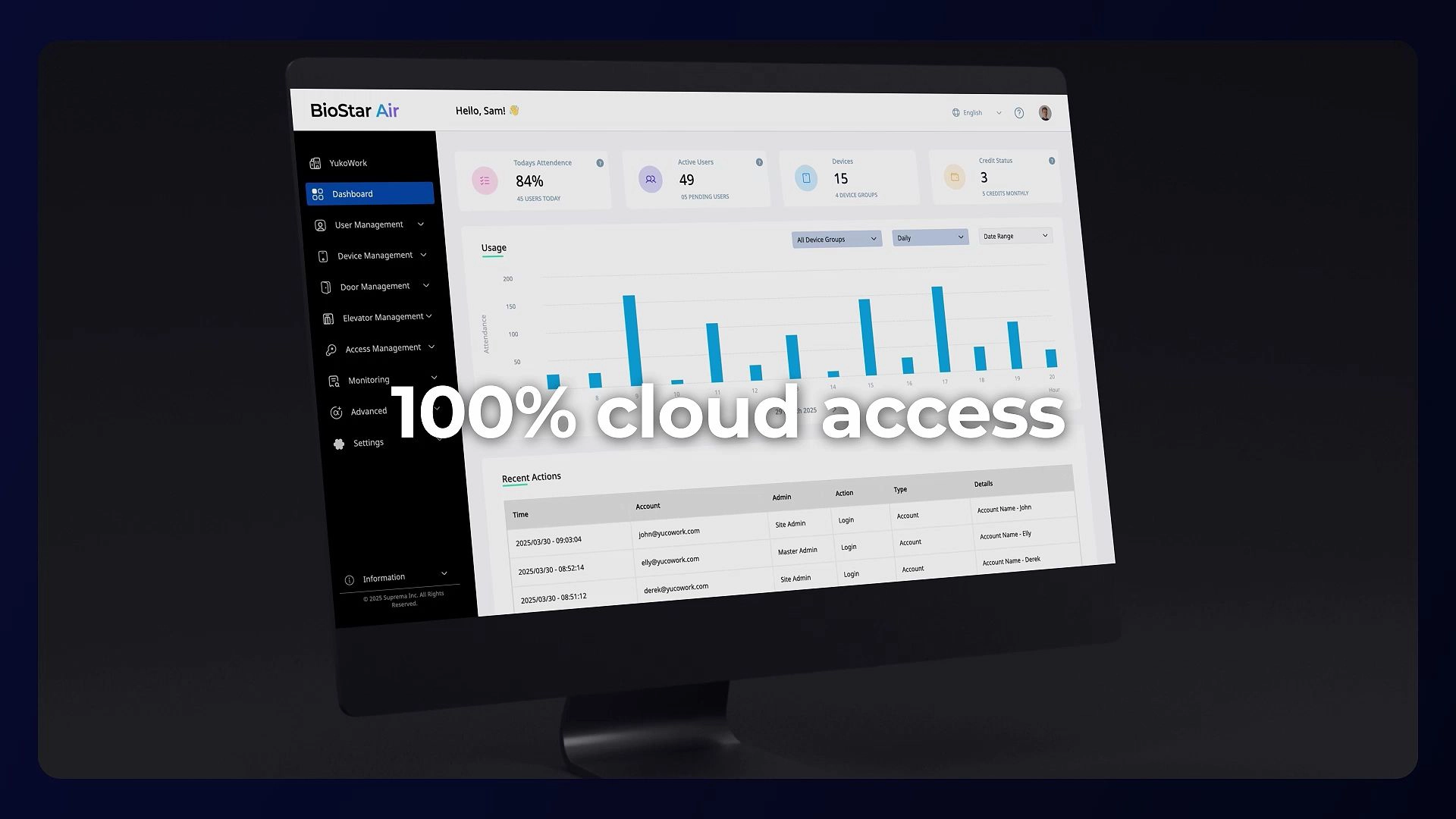 BioStar Air - Zero on-prem. All-in on cloud.